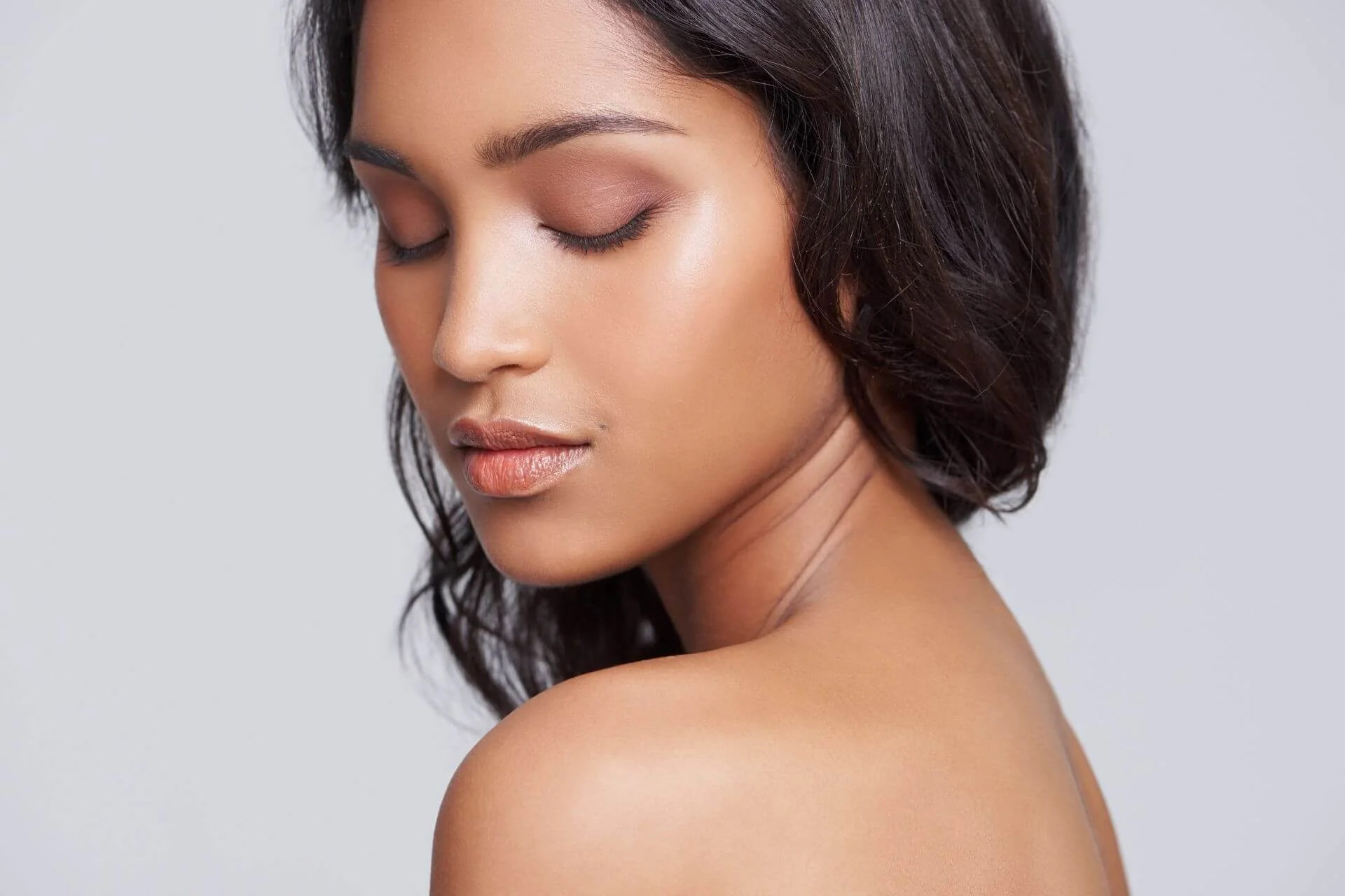 Close up of calm, luminous skin after a Procell microchanneling treatment